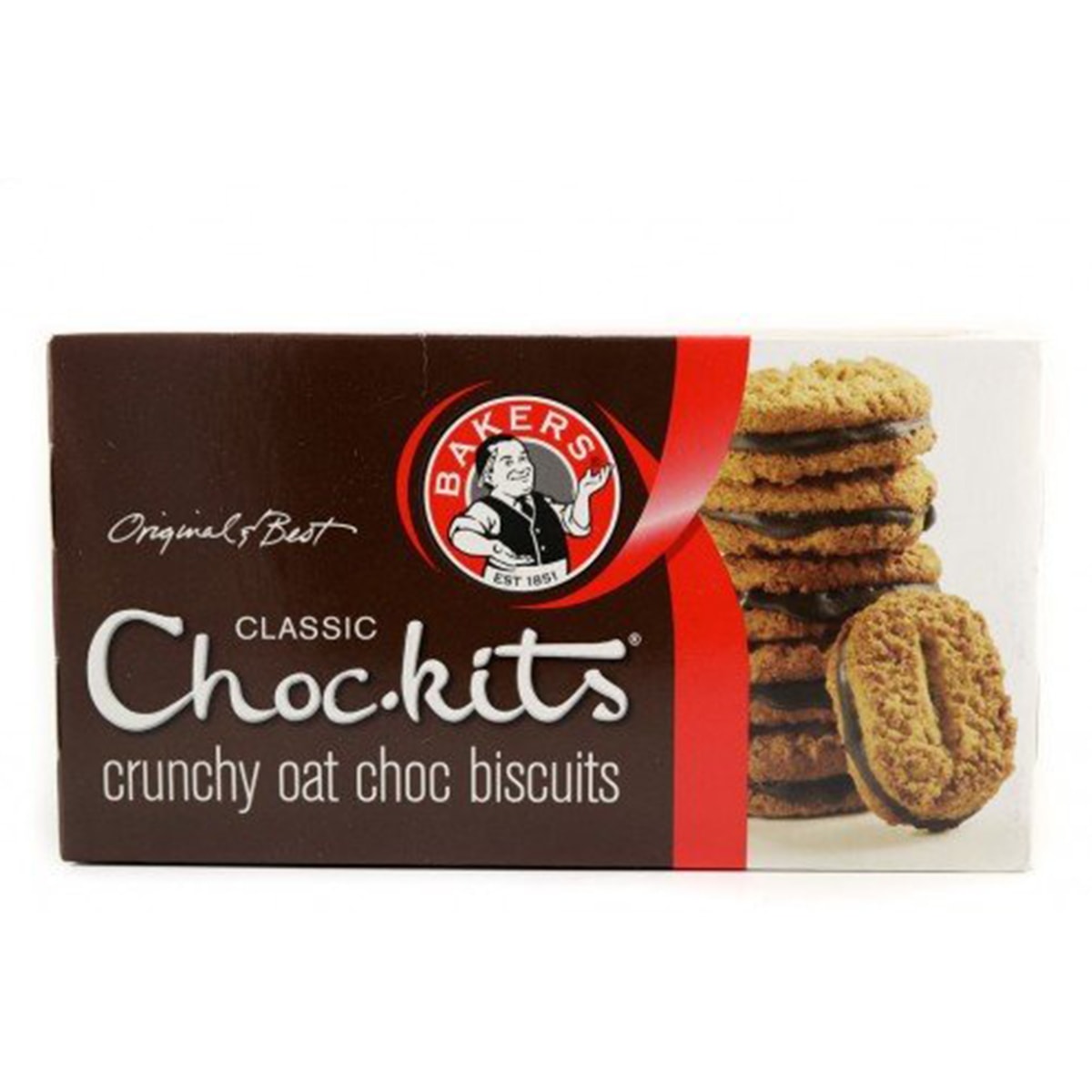 Buy Bakers Choc Kits Classic Crunchy Oat Choc Biscuits - 200 gm