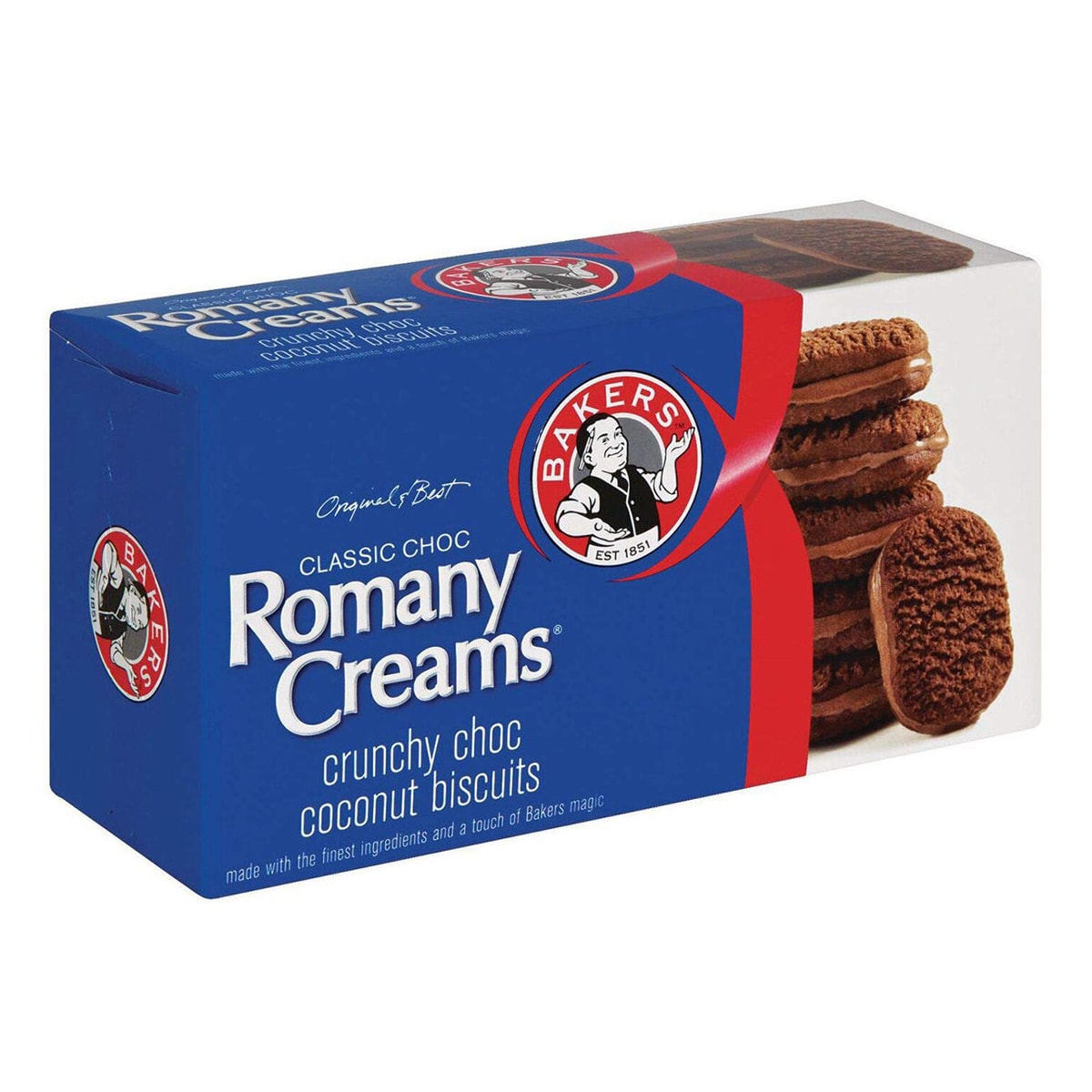 Buy Bakers Romany Creams Classic Crunchy Choc Coconut Biscuits - 200 gm