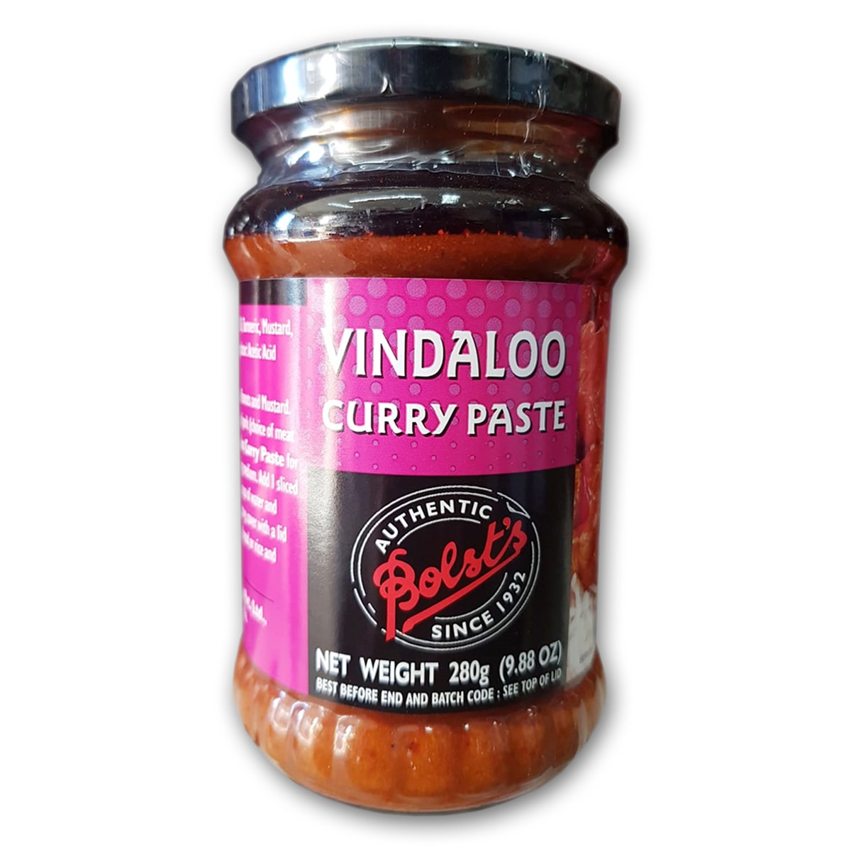 Buy Bolsts Vindaloo Curry Paste - 280 gm