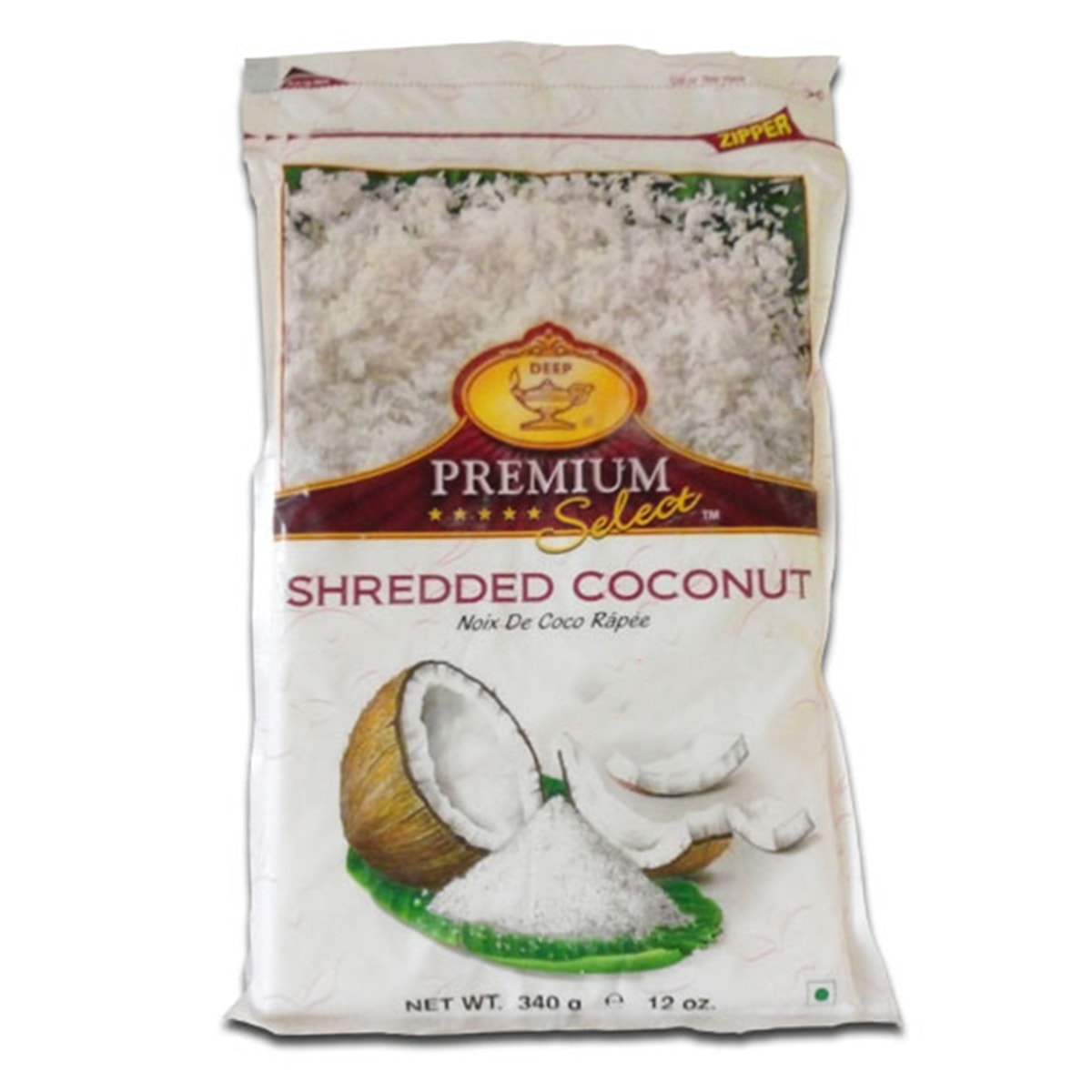 Buy Deep Foods Shredded Coconut Frozen - 340 gm
