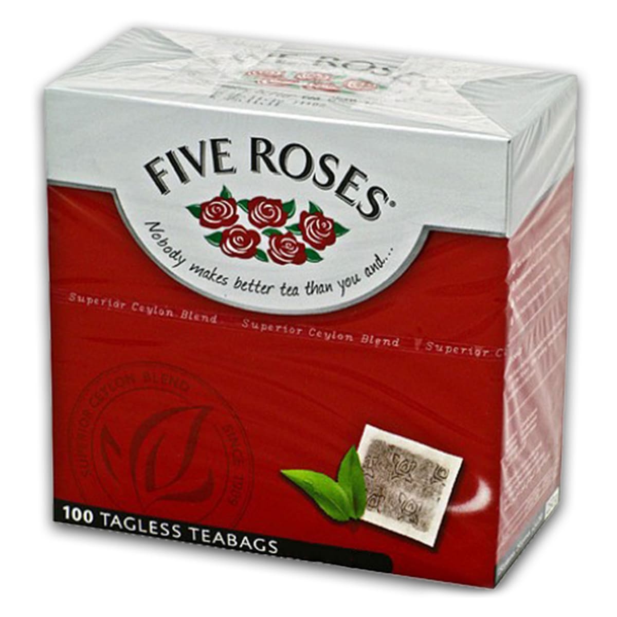 Buy Five Roses 100 Tagless Teabags - 250 gm