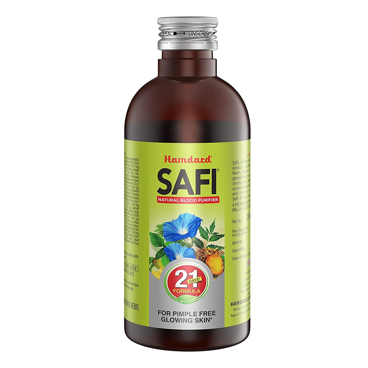 Buy Hamdard Safi Syrup Blood Purifier - 200 ml, Best Price & Reviews in  Australia