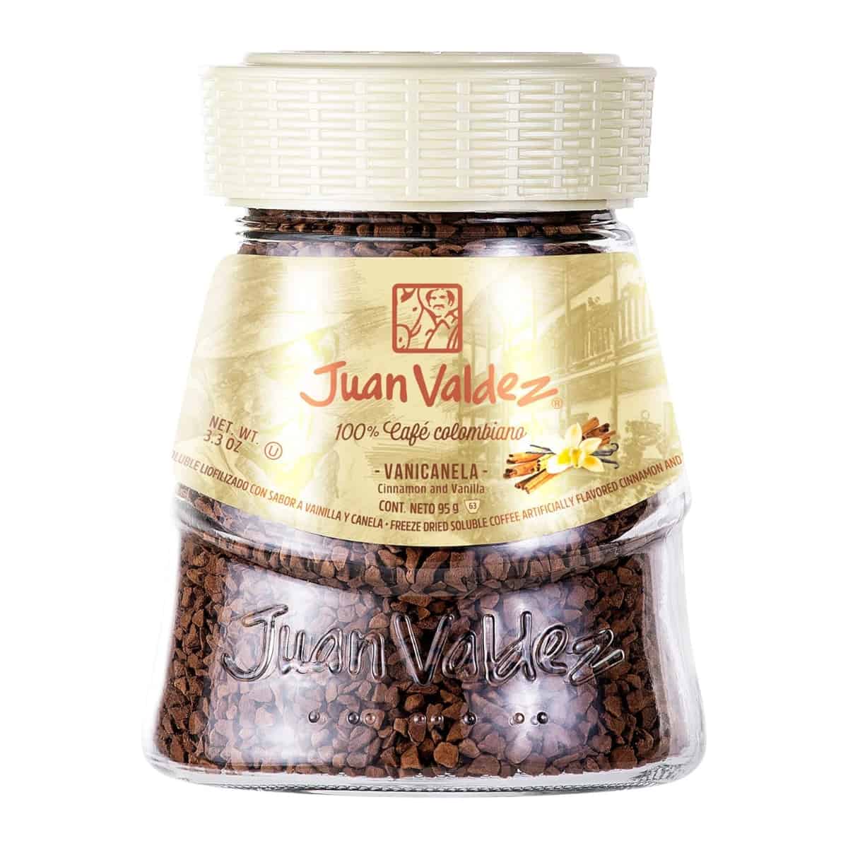 Buy Juan Valdez Vanicanela Freeze Dried Soluble Coffee (100% Colombian Coffee) - 95 gm