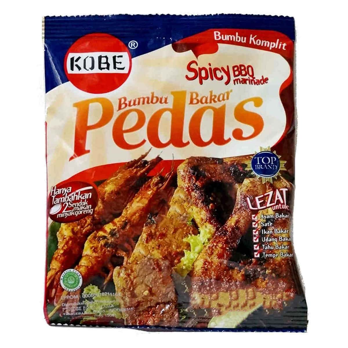 Buy Kobe Bumbu Bakar Pedas (Spicy BBQ Marinade Mix) - 60 gm