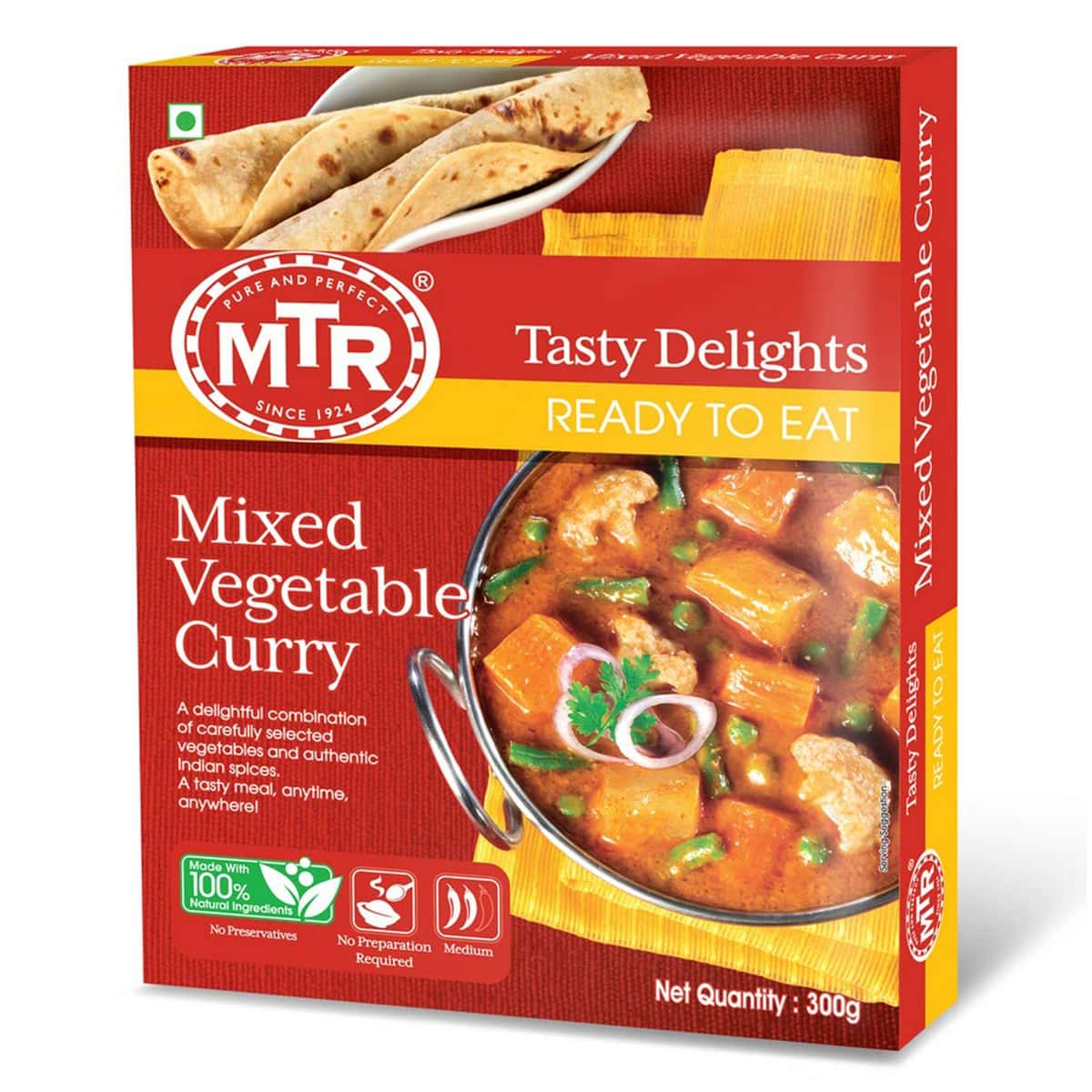 Buy MTR Mixed Vegetable Curry (Ready to Eat) - 300 gm