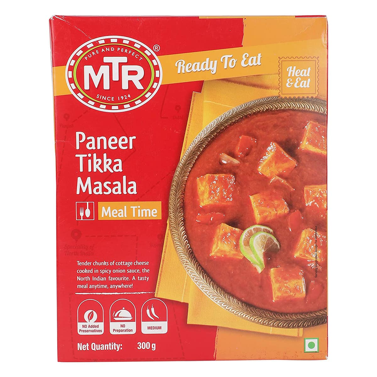 Buy MTR Paneer Tikka Masala (Ready to Eat) - 300 gm