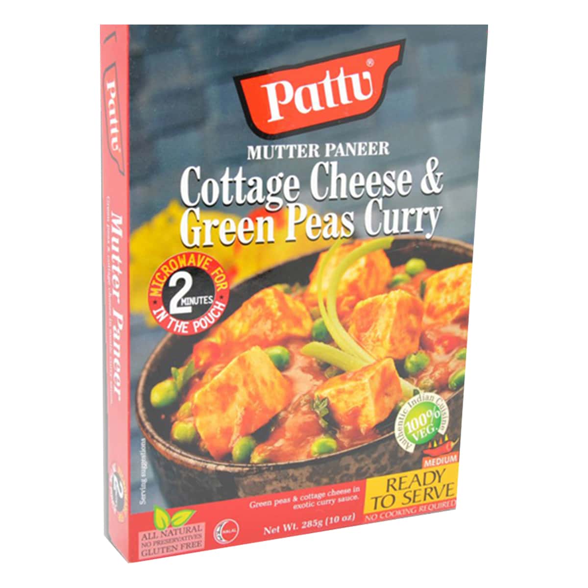 Buy Pattu Mutter Paneer (Cottage Cheese and Green Peas Curry) Ready to Serve - 285 gm