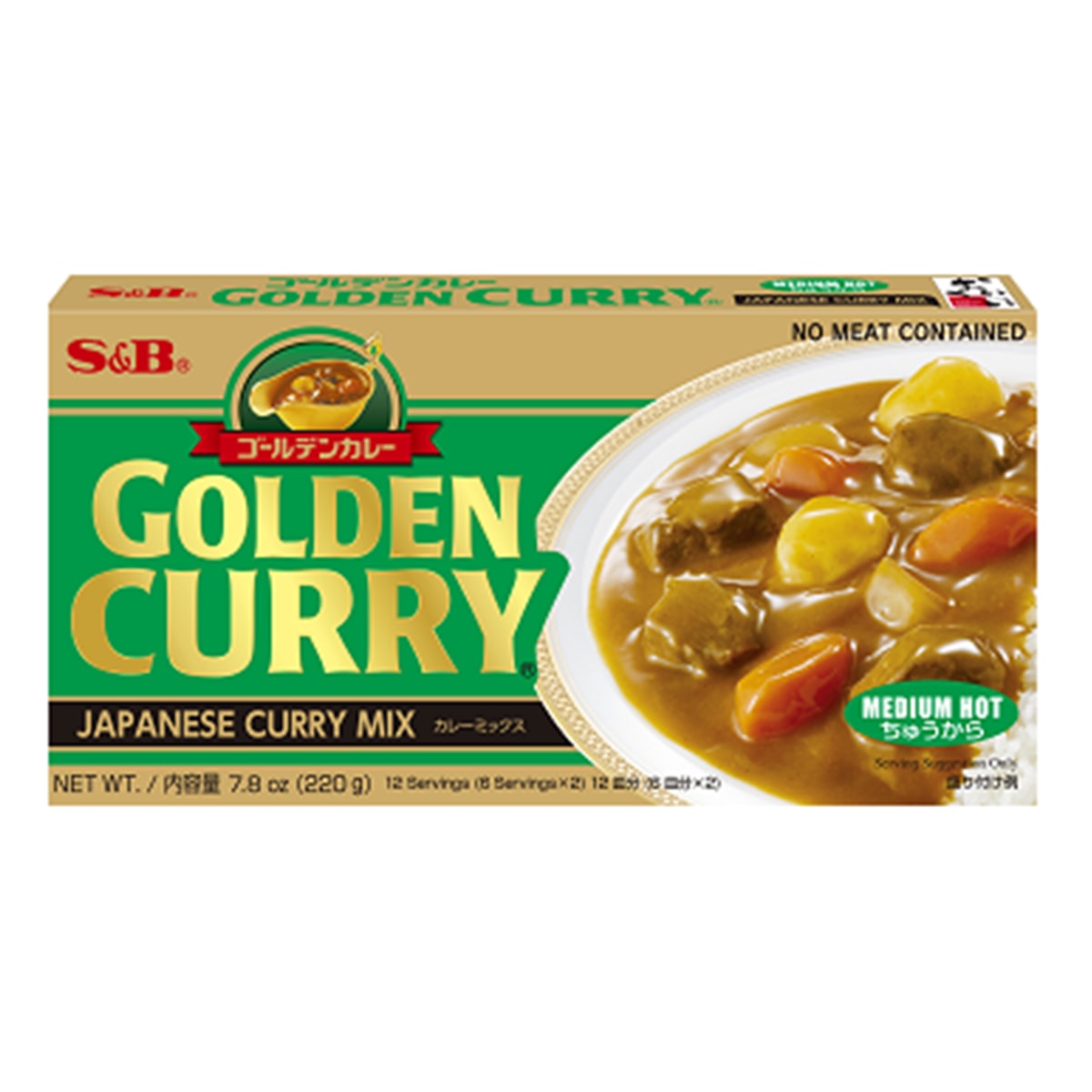 Buy S and B Golden Curry Sauce Mix (Medium Hot) - 220 gm
